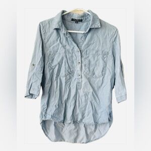 🌻3/$18 Velvet Heart Denim Blue Shirt